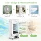 4-in-1 portable evaporative air cooler in white with adjustable oscillation, 3 modes, and a 10L water tank for summer.