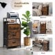 Freestanding cabinet dresser with wooden top, featuring 3 folding drawers and 2 shelves for versatile storage solutions.