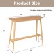 48-inch bamboo bar table with natural finish, showcasing dimensions and sturdy design for dining or living room use.