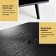 Close-up of the waterproof wood grain surface of the Industrial Buffet Sideboard with heavy-duty metal legs for easy.
