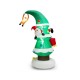 Inflatable 8-foot Christmas tree featuring Santa Claus and LED lights, perfect for festive holiday decorations.