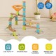 Bamboo Build Run Toy with marbles, featuring 106 pieces for creative play, safe materials, and ASTM certification for.