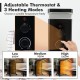 Portable 1500W oil-filled radiator heater with adjustable thermostat and 3 heat settings for quiet, comfortable warmth.