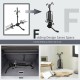 Folding 2-bike hitch mount bike rack in black, adjustable for different bike sizes, perfect for convenient storage.