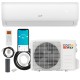 Mini split air conditioner and heater pump system with Wi-Fi, 11500 BTU, remote control, for rooms up to 750 sq.ft.