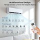 Mini split air conditioner with remote control, 11500 BTU, 7 modes, for efficient cooling and heating in rooms up to.