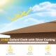 Brown 11.5 x 11.5 FT pop-up canopy with UPF50+ 210D Oxford cloth, featuring mesh sidewalls for airflow and sun.