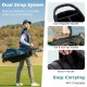 Complete golf club set with durable clubs, protective head covers, and a stable golf bag for training and competition.