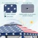 Close-up of the 11 x 11 feet pop-up gazebo tent featuring a double vented roof, drainage holes, and star-patterned.