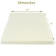 3-inch twin size mattress topper made of breathable air cotton, showcasing dimensions of 39" x 75" x 3" for optimal.