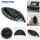 36-inch kids trampoline with foldable design, safety padded cover, and full covered handrail for indoor and outdoor use.