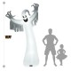 12-foot Halloween inflatable spooky ghost with LED lights, perfect for outdoor decor and nighttime displays.