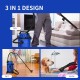 Wet dry vacuum cleaner with 6.6-gallon tank, 4.8 HP motor, and blower function for versatile cleaning tasks.