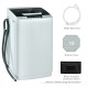 Portable 8.8 lbs washing machine with drain pump, LED display, and stainless steel inner tub for compact laundry.