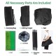3-in-1 portable golf practice set with net, turf, hitting target, and carrying bag for easy setup and storage.