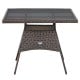 5 Pieces Wicker Patio Dining Set with 4 Armrest Chairs - Gallery View 8 of 12