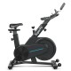 Magnetic exercise bike with adjustable seat and handle, featuring a heavy-duty steel frame and LCD panel for home.