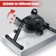 Portable under desk bike pedal exerciser with adjustable magnetic resistance, featuring a sturdy frame and compact.