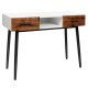 42-inch industrial console table with two drawers, featuring a sleek design and sturdy metal legs, perfect for.