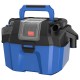 Cordless 18V wet-dry vacuum in blue with 2.7-gallon tank, ergonomic handle, and 3-in-1 multifunctional design for.