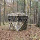 3-person portable tent with real wood camouflage, featuring multiple windows for a wide field of view in the forest.