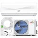 Mini split air conditioner with heat pump, 12000 BTU, featuring remote control and 4 in 1 design for year-round comfort.