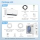 Indoor unit of the 12000 BTU Mini Split Air Conditioner with remote control, designed for efficient heating and cooling.