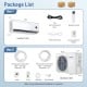 Indoor and outdoor units of the 12000 BTU Mini Split Air Conditioner with WiFi control and efficient inverter.