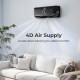 Mini split AC with 4D air supply, WiFi enabled, designed for efficient cooling and heating in large rooms up to 750.