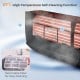 High-temperature self-cleaning function and removable filter for easy maintenance of the 12000 BTU mini split air.