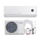 Smart Mini Split AC/Heater with 12000 BTU, WiFi enabled, Alexa compatible, and 4D airflow control for year-round.
