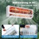 Smart Mini Split AC/Heater with self-cleaning feature at 56℃ and removable filters for easy maintenance and fresh air.