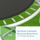 Close-up of the 12FT outdoor trampoline's 72 high-tensile springs, ensuring smooth and stable bouncing experience.