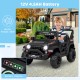 Battery display of the 12V electric kids ride-on truck in black, indicating charge levels for convenient recharging.