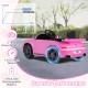 Pink 12V electric ride-on car with dual 35W motors, remote control, and music, ideal for kids aged 3 and up.