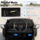 Interactive music panel of the 12V Electric Ride On Truck features USB, MP3, and story modes for kids' entertainment.