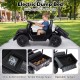 Electric ride-on truck with dump bed, parent remote control, spacious storage, and realistic Toyota styling for kids aged 3-6.