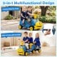 Kids ride-on train with detachable carriage, licensed Chuggington, designed for 2-3 children, perfect for outdoor fun.