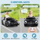 Kids ride-on car Mercedes-AMG GT3 in black with parent remote control, adjustable speed, and LED lights for safe fun.