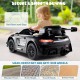 Black 12V Kids Ride-On Car Mercedes-AMG GT3 with adjustable speed, remote control, and anti-skid wheels for safe.