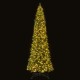 12 ft tall prelit artificial Christmas tree with 2536 PVC branch tips and 1030 LED lights, ideal for festive indoor or.