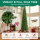 12-foot pre-lit artificial Christmas tree with 2840 branch tips, perfect for indoor and outdoor holiday decoration.