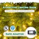 12 ft pre-lit artificial Christmas tree with 1000 warm white LED lights, ideal for indoor and outdoor holiday.