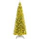 12-foot prelit artificial Christmas tree with 2517 PVC and PE branch tips, perfect for indoor or outdoor holiday decor.