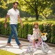 12-inch girls bike with doll seat, streamers, and training wheels, perfect for children aged 3-4 years old.