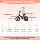 12-inch pink kids bike with adjustable seat and handlebar, designed for children aged 3-8 years for safe riding.