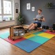 Colorful interlocking EVA foam floor tiles provide non-slip protection and comfort for home gyms and living spaces.