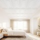 Lightweight 3D PVC ceiling tiles in a minimalist design, perfect for easy DIY customization in various interior spaces.