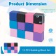 Colorful 12-piece soft foam building blocks set with PU leather cover, ideal for kids' imaginative play and.