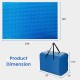 Rectangle swimming pool cover measuring 12 x 24 feet, 12-mil thick, with carrying bag for easy storage and transport.